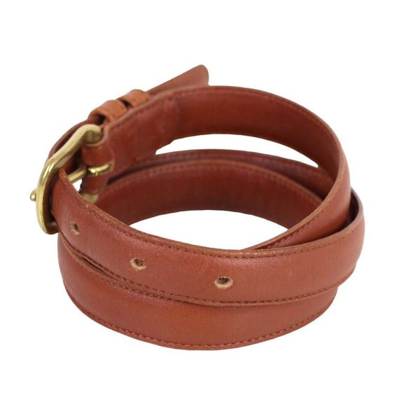 Coach BRITISH TAN BROWN GENUINE LEATHER 3/4"Wd CASUAL DRESS BELT Sz L (I38) - Picture 3 of 14